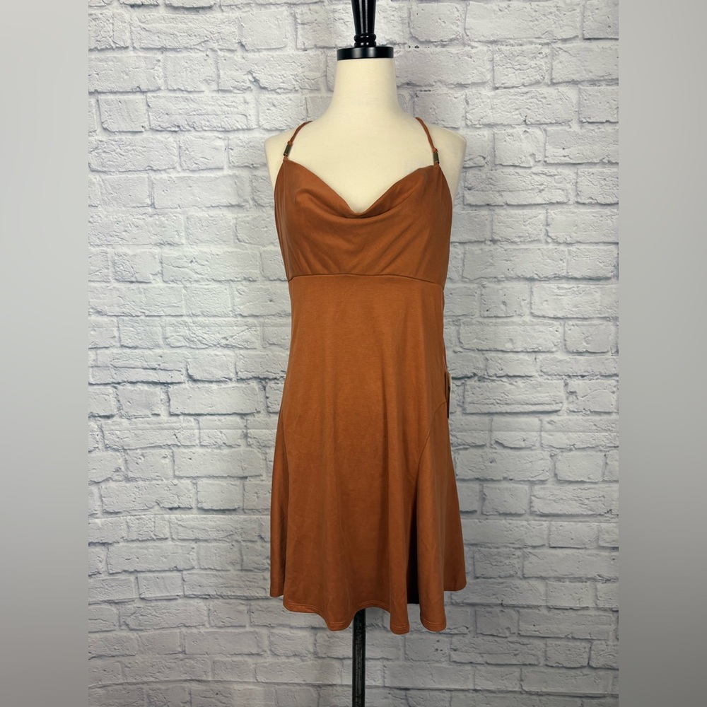 NWT Anthropologie Cowl-Neck Mini Dress size M
